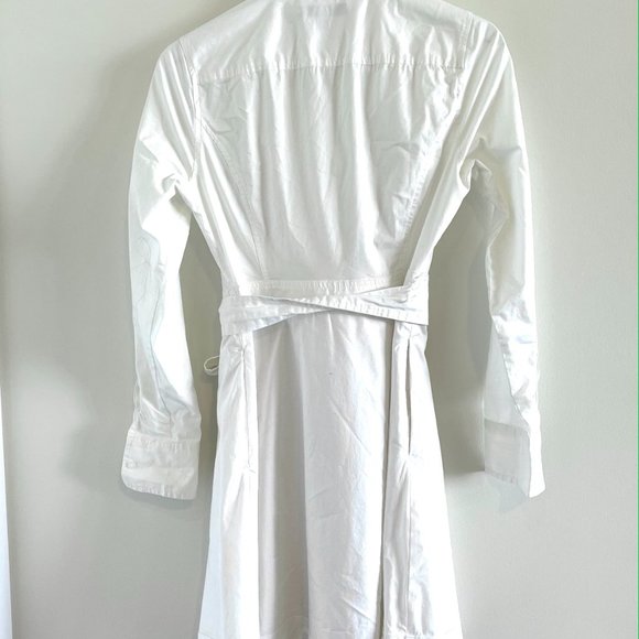 BANANA REPUBLIC White Cotton Dress - Picture 2 of 4